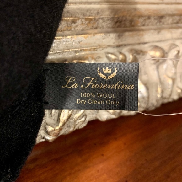 Rabbit Fur Fringe Wool Wrap - La Fiorentin… - Picture 3 of 7